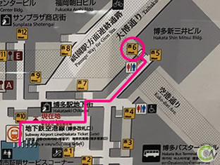 アイフル 博多駅前店への行き方②