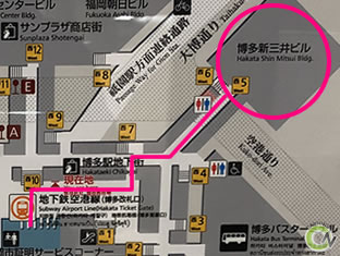 SMBCモビット三井住友銀行博多駅前出張所コーナーへの行き方③